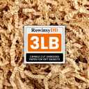 RowinsyDD 3LB Kraft Crinkle Paper Filler, Brown Cut Shredded Paper for Gift Baskets Packaging Wrapping Cushion Stuffing Box Filler for Easter Christmas Wedding Birthday Bridesmaid