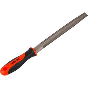 8 Inch Half-Round Hand File with High Carbon Hardened Steel, Ergonomic Grip, Plastic Non-Slip Handle, Ideal for Metal, Wood, Plastic & DIY Projects