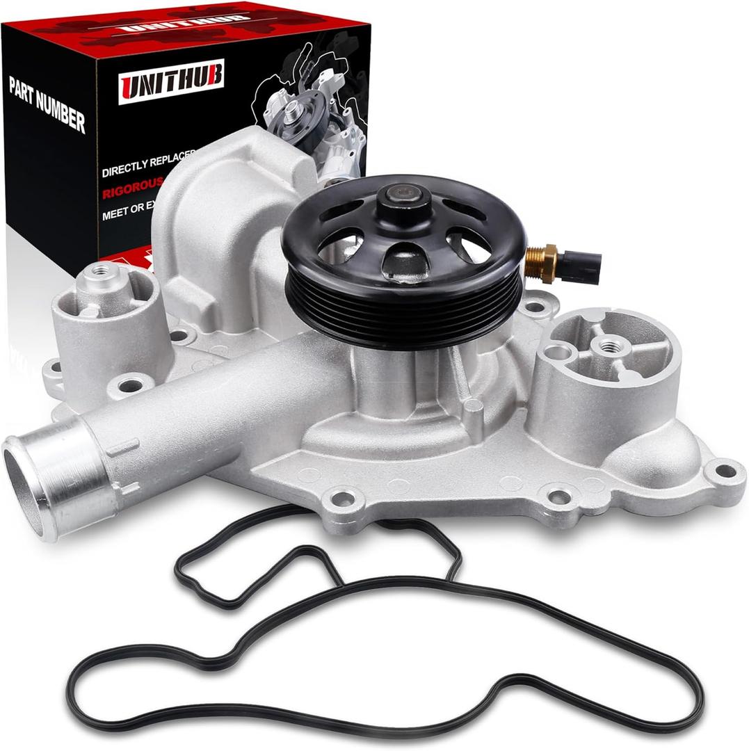 Engine Water Pump Automotive w/Gasket 5038668AD 5038668AC Compatible for Chrysler 300 Compatible for Dodge Challenger Charger Compatible for Jeep Grand Cherokee HEMI 5.7L 6.4L 2011-2017