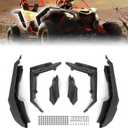 KEMIMOTO X3 Front & Rear Fender Flares, 6 PSC Extended Mud Flaps Mud Guards Compatible with Can-Am Maverick X3 & Max DS RS RC MR Turbo RR 2017-2025, Replace 715002973