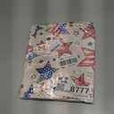 Horaldaily 4th of July Tablecloth 60×84 Inch Rectangular, Patriotic Star Strips Pattern Independence Day Memorial Day Washable Seasonal Table Cover for Party Picnic Dinner Decor
