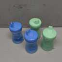 NUK Fun Grips Hard Spout Sippy Cup, 10 oz. | Easy to Hold, BPA Free, Spill Proof Toddler Cup, 4pk (Blue/Green)