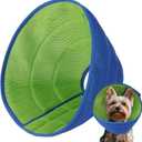 Inspack Soft Dog Cone Collar Alternative, E Cones for Small Dogs, Cats & Puppies to Stop Licking After Surgery, High-Density Fabric Comfortable Elizabethan Recovery Collar, Blue Pro, S