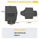 12V 6-Pin Electrical Relay 68V-81950-00-00 Ignite System Unit CDI Fit for Yamaha WaveRunner FA1800 FB1800 FC1800 FRT1100 FX1800 FY1100 GX1800 LF115TLR F115TXRZ F115TXRA F115TXRB