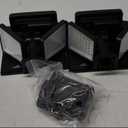 2500LM Solar Lights Outdoor with Motion Sensor,3 Head 270 Wide Angle Street Area Lights, IP65 Waterproof Security Lighting with 3 Modes (Non-Remote, 2 Pcs)