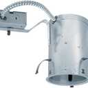 Juno 5 Inch Incandescent Ceiling Light Housing for Remodel, IC Rated Recessed Light, Damp Location UL Listed Can Lighting, Includes Push-in Electrical Connectors