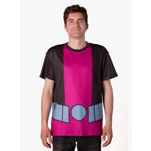 Cosplaya Purple Black Costume T-Shirt for Mens Adult Teen Men Outfit Shirt Cosplay Boy Halloween Costumes XL