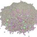 3/4/5/6 mm Flat Sequin Paillettes, 17000 Pcs, Mix Color Assortment Acrylic Sequin  3.22 Ounce (100 Grams) 4 mm Holg. White