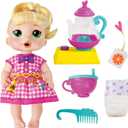 Baby Alive Bubbly Tea Party LaLa GooGoo Doll with Teapot Accessories, Blonde Hair, 11 Inches, Toys for 3 Year Old Girls and Boys & Up