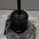 MR.SIGA Toilet Bowl Brush and Holder, Premium Quality, with Solid Handle and Durable Bristles for Bathroom Cleaning, Black, 1 Pack (One Size)