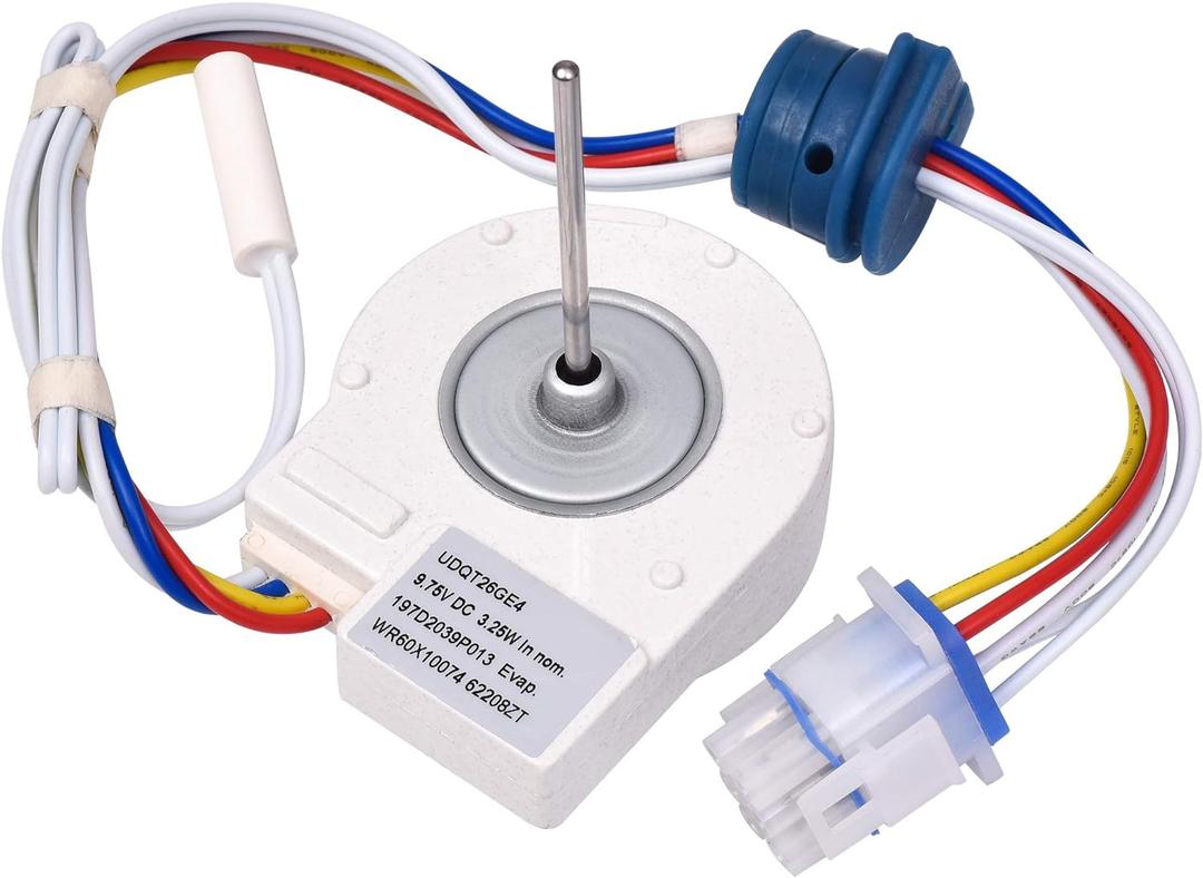 BlueStars WR60X10074 WR60X10307 Evaporator Fan Motor Replacement Part - Compatible with GE Hotpoint Refrigerators - Replaces AP4438809 WR60X10224 PS2364950 WR60X10099 WR60X30370