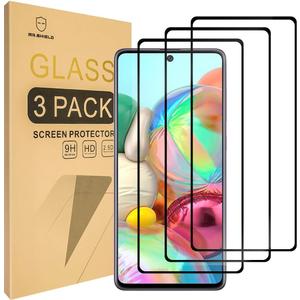 Mr.Shield [3-Pack] Designed For Samsung Galaxy S10 Lite [Japan Tempered Glass] [9H Hardness] [Full Screen Glue Cover] Screen Protector with Lifetime Replacement
