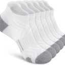 Felicigeely Ankle Athletic Running Socks Low Cut Sports Socks Breathable Cushioned Tab Socks for Men Women 6 Pairs, Size: 9-12