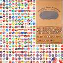 Fumete 289 Pcs Flags Push Pins for Map World Creative Push Pins National Flag Thumb Tacks Creative Drawing Thumbtack for World Travel Map, Bulletin Board, Pinboard, Office