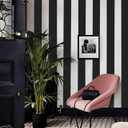 Cohoo Home Black and White Wallpaper Peel and Stick Striped Contact Paper for Cabinets Black and White Contact Paper 118inL 18inW Modern Self-Adhesive Removable Wallpaper Bedroom Bathroom Waterproof