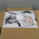 42 Inch Black Ceiling Fans with Lights and Remote/App Control, Flush Mount Ceiling Fan With RGB Dimmable Light, Noiseless Modern Small Ceiling Fan For Bedroom Indoor/Outdoor