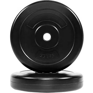 Vinyl Standard 1-Inch Plate Weight Plate for Strength Training and Weightlifting, Pairs or Sets