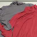 DEVOPS Womens 2 Pack Long Sleeve Mock Turtleneck Stretch Fitted Thermal Underlayer Shirts Size Small