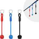 Rainbow Craft 3-Pack Ninja Fist Holds for Warrior Obstacle Course - Slackline & Monkey Bar Accessories, Kids Backyard Ninja Training Equipment