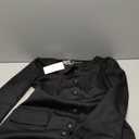 Lazysmile Women's Casual Dresses Long Sleeve Boat Neck Button Down Bodycon Mini Fall Party Club Cocktail Dresses for Women (Medium, Black)