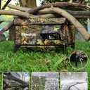 Weatherproof Heated Cat House for Outdoor in Winter, Heated Cat Bed Kitty Shelter with Cat Heating Pad, Insulated & Safe Escape Door, Warm House for Outside Stray Cat (Leaf Color, 12"x16"x16")