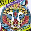 Crayola Art With Edge Jungle Animal Coloring Pages (40pgs), Cute Animals, Mandala Designs, Teen and Adult Coloring Books