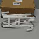 FYY Over The Door Hooks - 2 Pack Heavy Duty Triple-Hook Organizer Hanger with Non-Slip Rubber for Towels, Clothes, Hats & Bags Use in Bathroom, Bedroom, Kitchen - Fits Interior Doors Up to 1.6" White