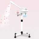 Facial Steamer Professional, Facial Steamer on Wheels with Storage Platform, Face Steamer with More Steam for Deep Cleansing and Hydration, Estheticians Steamer for Beauty, Spa and Home UseWhite