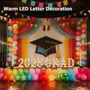 Marquee Letters H, Led Letter Lights, 26 Alphabet Battery Powered LED Light Up Name Sign, Decorative Lighted Standing Letters for Graduation Party Night Light Wedding Birthday Room Bar Wall Decor