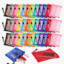 36 Pcs Mini Zipper Mesh Bags Nylon Mesh Cosmetic Bag Small Travel Makeup Zipper Pouch for Women Lipstick Travel School Office