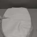 SS114 Toilet Seat Replacement Compatible with TOTO, Elongated Soft Close Toilet Seat for SS113/SS154/SS204/SS214/SS224, Transitional Heavy Duty Oval Toilet Seats, 2-Pack Toilet Bolts and Nuts, White