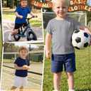 YooAurvox 3 Pack Toddler Boys T Shirts, 3-Color, 3T (Gray)