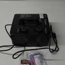 2 in 1 Fog Bubble Machine, Smoke Bubble Maker for Stage Party Halloween Christmas Wedding Birthday Magic Atmosphere (Black)