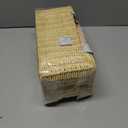 PEMAR Natural Rattan Wicker Cable Management Box, Cable Organizer, 2 Open Slots, Under Desk Cord Organizer, Cover & Hide Power Strips for TV Desk, Computer, Router, USB Hub (Bright Natural Color) (Coffee)