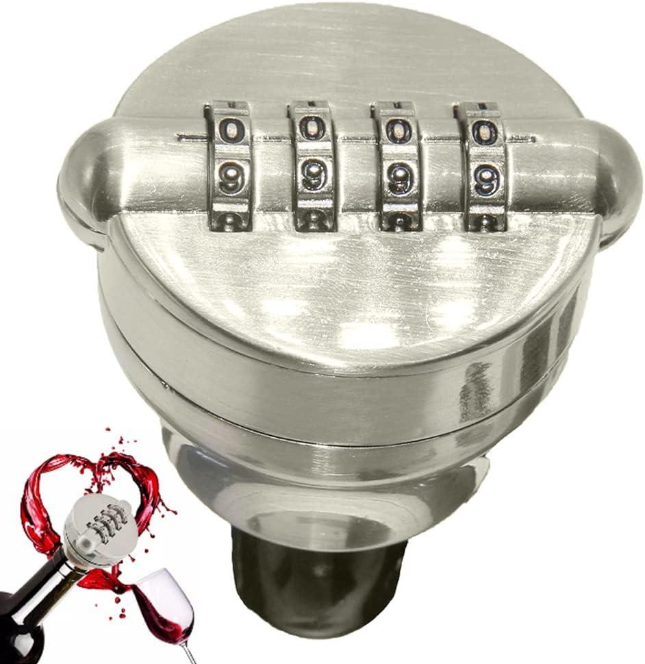 Beduan Wine Bottle Lock - Password Code Digital Lock - Cap Stopper for Wine Whiskey Liquor