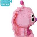 Building Bricks 1600+ Pieces Set - Classic Cartoon Characters Building Blocks - Mini Building Block for Boys Girls & Adults (Pink), 6.5 x 4.52 x 5.3 inches