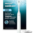 Philips Sonicare 4100 Series Electric Toothbrush  Sonic Toothbrush with Advanced Sonic Technology, Pressure Sensor, Two Intensity Settings, Smartimer & Quadpacer, White, Model HX3681/23