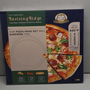 Pizza Pan - 14 Inch Nonstick Pizza Pan for Oven with Widen Handles for Cooking, Baking, and Grilling - Durable, Even Heating, Long-Lasting Kitchen Cookware (2, Grey) (Gray)