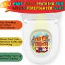 Faivykyd Potty Training with Firefighting Target, Cute Fireman Pee Light, Funny Potty Training Toilet Light for Toddler Boys