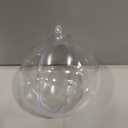 Clear DIY Christmas Baubles - 12 Pcs, 8 cm Hanging Balls - Transparent Fillable Baubles for Christmas Tree, Party, Wedding, Birthday, Home, Gift Box