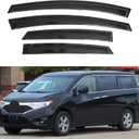 IG Window Visors Fit for 2011-2017 Nissan Quest, Out-Channel Rain Guards Vent Wind Deflectors 4PC, Car Accessories for 11-17 Quest