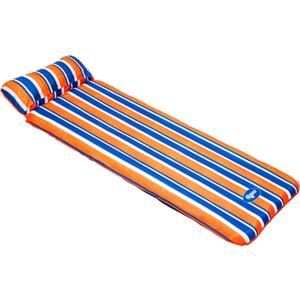 Aqua 3-in-1 Fold & Go Tanning Pool Float, Mat and Tanning Pool Lounger  Padded Mat for Land or Water with Carry Strap  Multiple Colors
