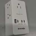 20W PD Fast Charging Wall Outlet with USB Ports (3C1A), Electrical Outlet Extender, Surge Protector, Wall Plug Adapter for Multiple Devices, Wall Socket Expander