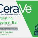 CeraVe Hydrating Cleanser Bar - Soap-Free Body and Facial Cleanser with 5% Moisturizing Cream - 4.5 Ounce Bar