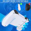 Larstylee Wireless Mobile Gaming Controller for iPhone/Android, Phone Game Controller Support Phone Case, Colorful Light Hall Joystick, Turbo, Mobile Gaming Gamepad