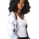 Sensationnel Curls Kinksandco Half Wig - Top Lady Instant Weave Drawstring Cap for Natural 3C to 4C Hair Textures (1 JETBLACK)