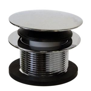 Westbrass A398R-26 1-1/2" NPSM Coarse Thread Mushroom Tip-Toe Bathtub Drain Stopper, Polished Chrome