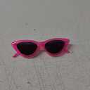 livho Retro Vintage Narrow Cat Eye Sunglasses for Women Clout Goggles Plastic Frame (Barbie Powder)