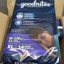 Goodnites Boys' Nighttime Bedwetting Underwear, Size Extra Large (95-120 lbs), 28 Ct (2 Packs of 14) 
