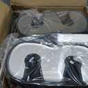 UMIEN 2 Pack Toilet Brush and Plunger Set 18-in - Updated 2025 No-Rust - Stainless Steel Design - Long Handles - with Freestanding Canister (Satin Nickel)